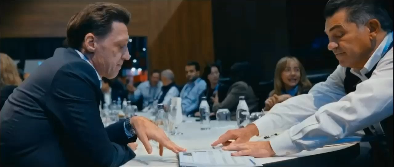 Investors reviewing a deal