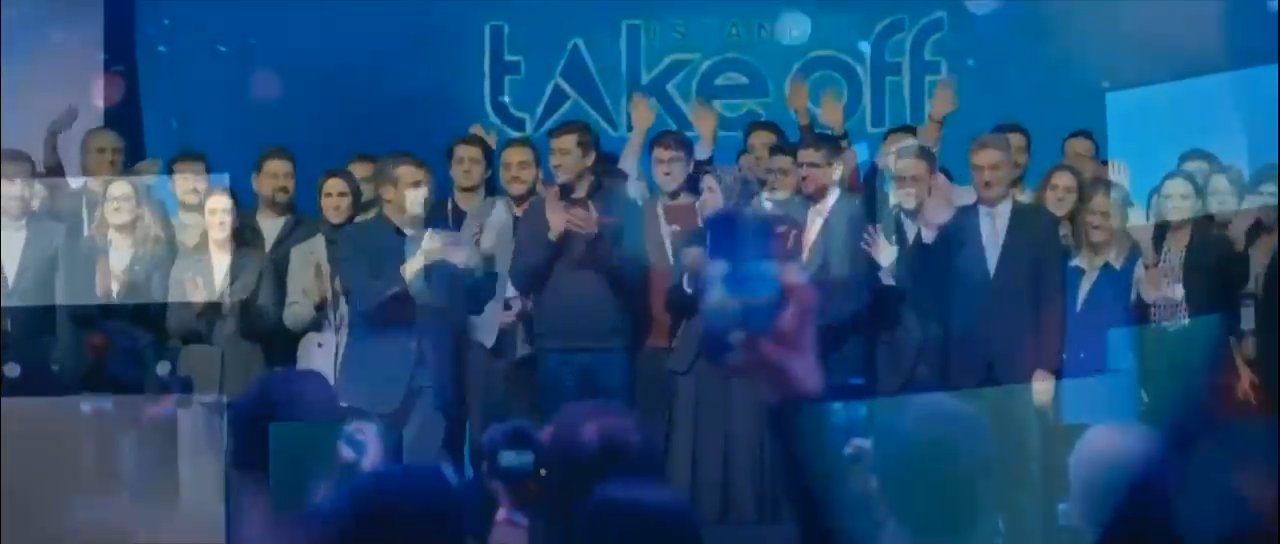 Takeoff 2025 finalists on stage